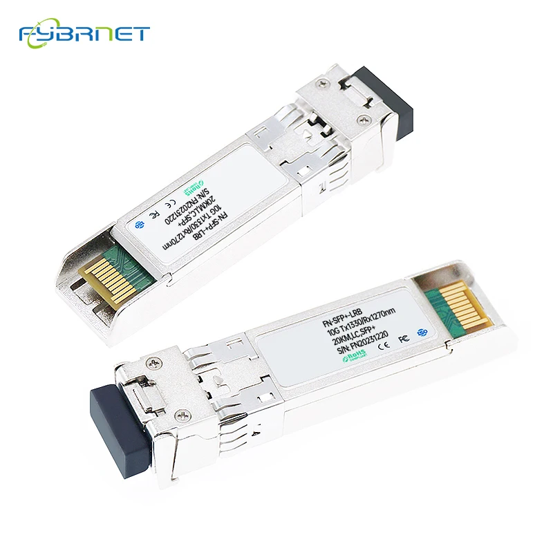 10G BiDi 20KM SFP+ Simplex LC Optical Fiber Module 20km Single Mode for Cisco Mikrotik Netgear etc