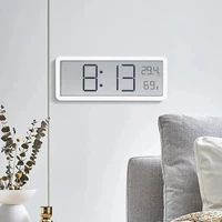 Elegant LCD Digital Wall Clock for Home Battery Powered Features Time Temperature & Humidity Display Ideal Desktop Clock 3