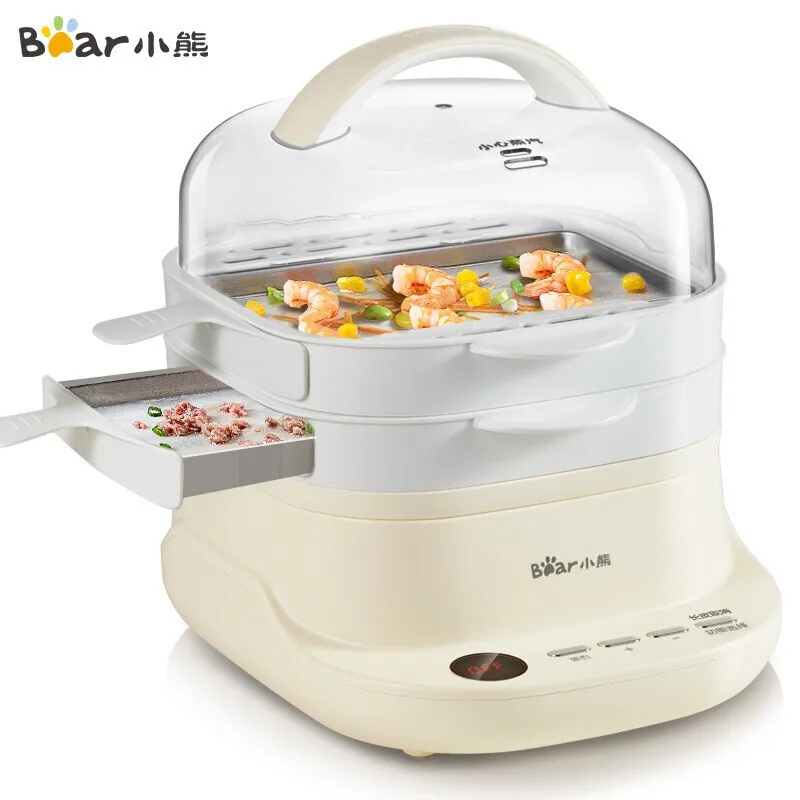 New Electric Steamer Food Steamer Drawer Type Cooking Machine Intestine Powder Machine White Color Steamed Sausage