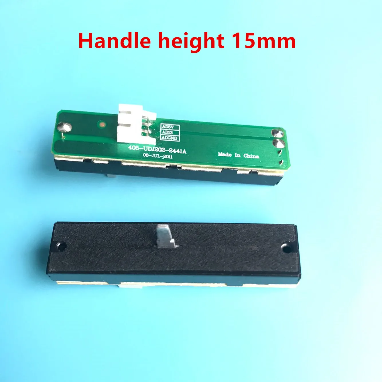 DDJ SR SX DJM 250 704-DJM250-A032용 교체용 크로스 페이더 어셈블리 2개(PCB 핸들 높이 15mm)