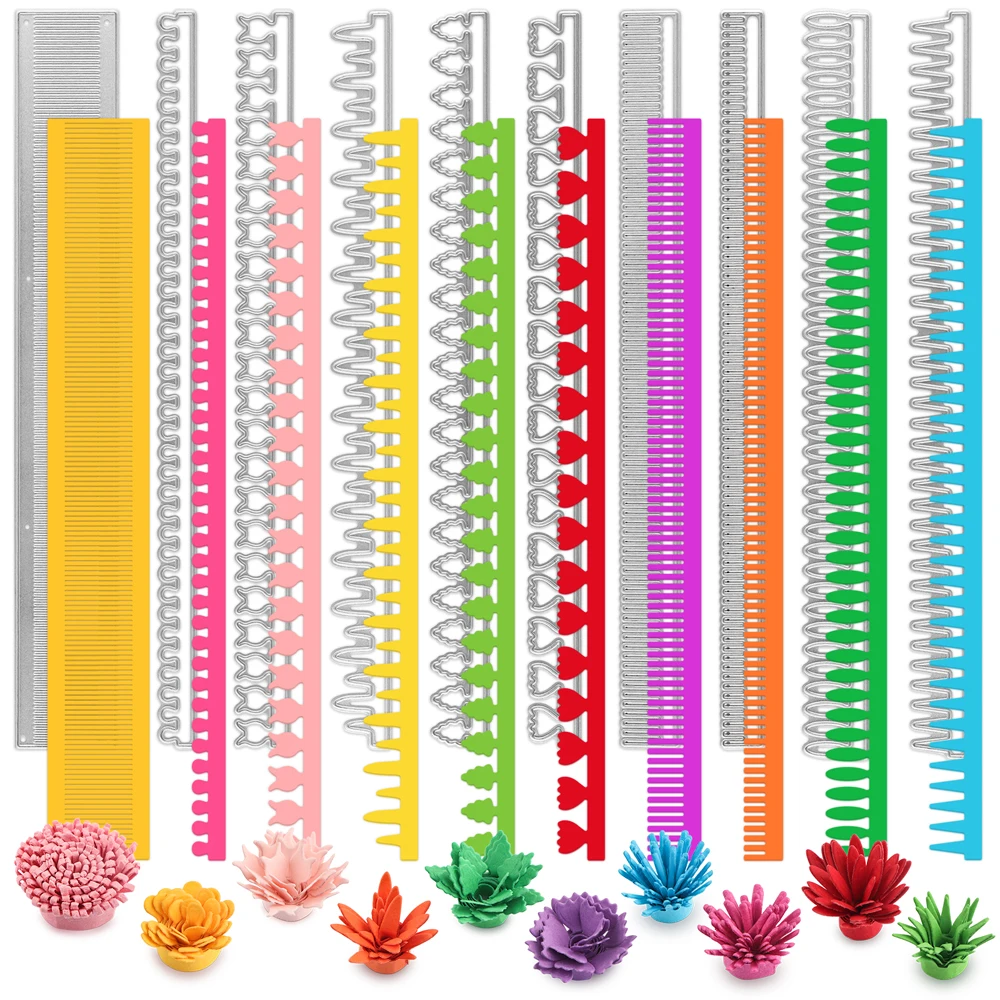 3DSpiralFlowerCuttingDiesFlowerPetalQuillingStripsDiecutForScrapbookingDecorative