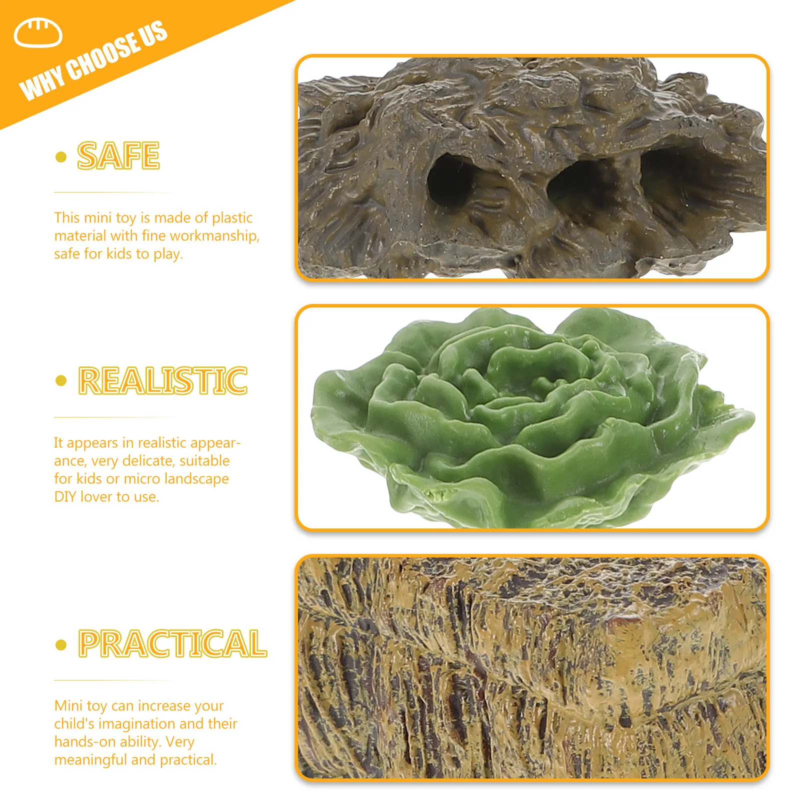 13종 섬세한 미니 농기구 세트, 사실적인 디자인의 미니 정원 장식, 어린이 실습 학습용, 고급 플라스틱 안전 창의 놀이