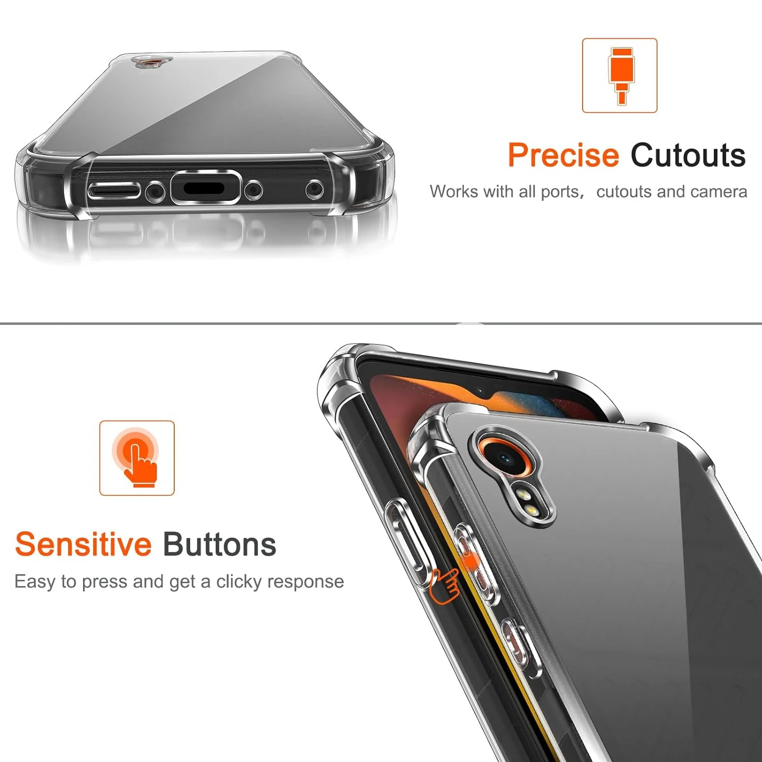 Shockproof TPU Airbag Protective Phone Case Cover