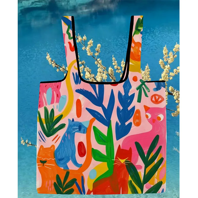 Manufacturer Hot sale Foldable Shopping Bag Personalized Design Supports Photo Pattern Eco-Friendly Lightweight Perfect