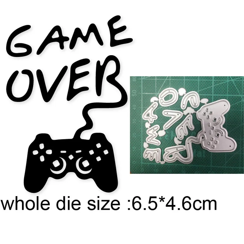 2021 Cutting dies video game controller Metal Cutting Dies Stencils dies for DIY Scrapbooking dies Embossing Die Cut Craft Paper
