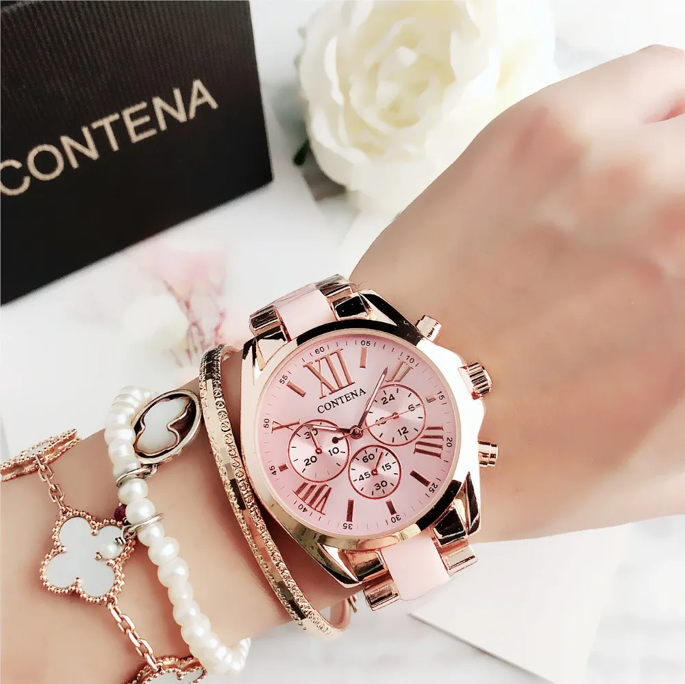 Top Luxe Merk Rose Goud Quartz Vrouwen Horloge Dames Mode Horloge Vrouwen Horloges Vrouwelijke Klok Relogio Feminino Masculino