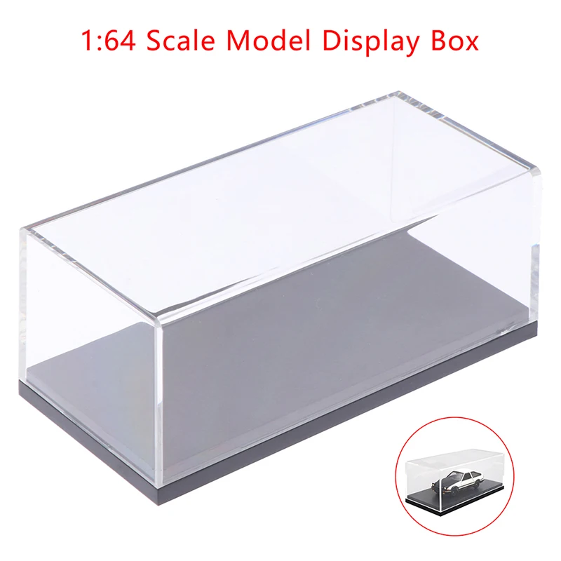 1:64 Car Model Display Box Transparent Protective Case Acrylic Dust Hard Cover Storage Holder 1 64 scale 4 tiers diecast model car display case scenery diorama parking lot for toy cars simulation garage display acrylic