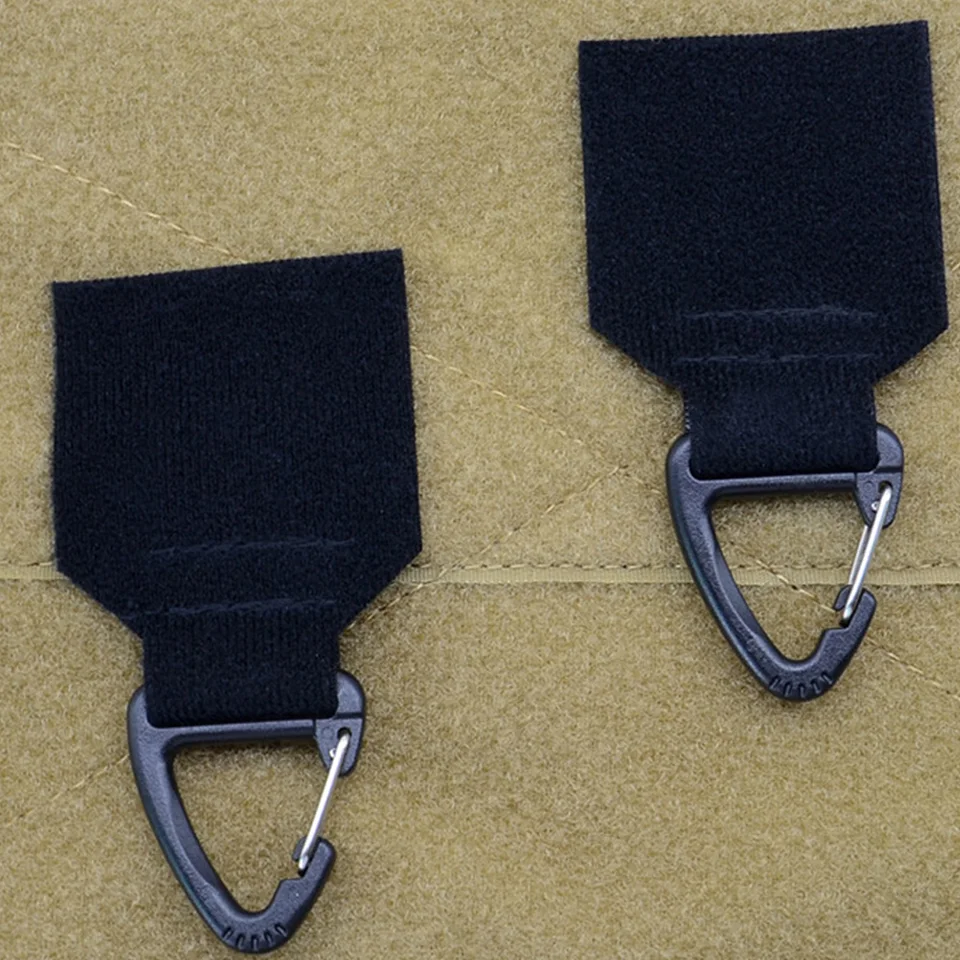 Gancio Portachiavi 2 Pezzi Nera - Gancio A Scatto Per Chiavi, Borse, Zaini, Attrezzatura Moschettone A S