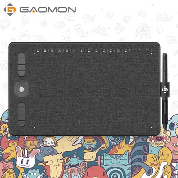 GAOMON-M1230 12 인치 디지털 그래픽 태블릿, 페인팅/필기용 8192 레벨 펜 및 13 멀티미디어 키, 안드로이드 OS 지원