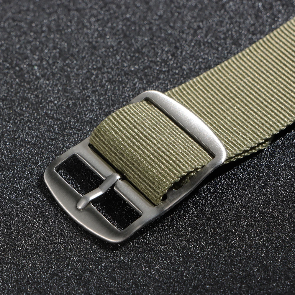 Premium 20mm Nylon Military-Style Watch Band - Comfortable, High-Quality, and Washable Strap for Men and Women