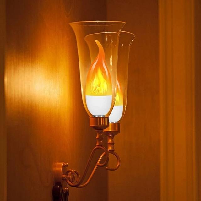 LED Flame Effect Light Bulb