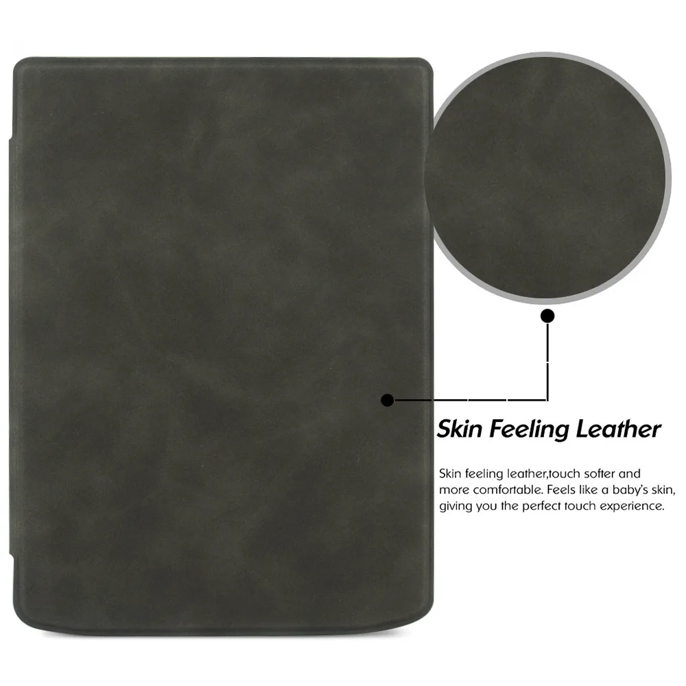 Premium Leather Slim Shockproof Case for 7.8-Inch E-Reader with Auto Sleep Smart Cover