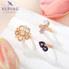 Xuping Jewelry Fashion Charm Mixed Rings Group Popular Rings for Women Gold Plated Party WeddingGift 6