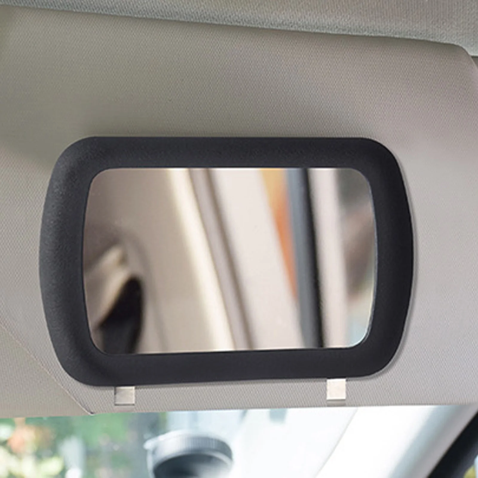 Car Vanity Mirror Car Stainless Steel Portable Car Sun Visor Hd Mirror Car Interior Mirror