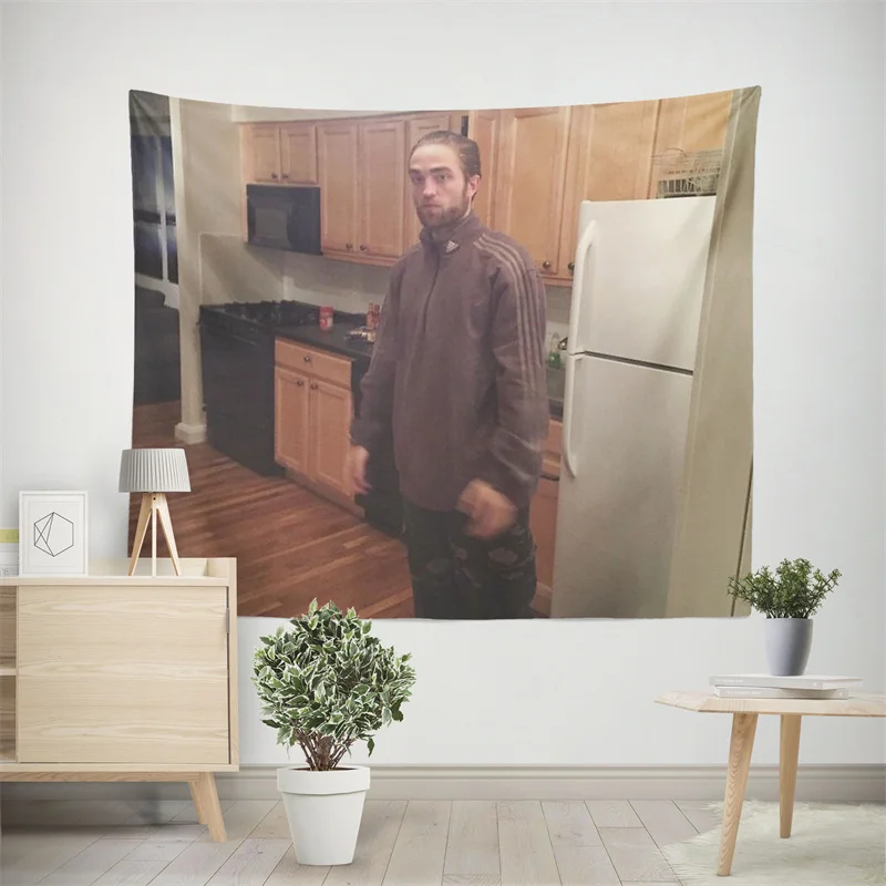 

Aertemisi Роберт Паттинсон, спортивный костюм, мем, гобелен, настенное украшение для спальни, гостиной, колледжа, спальни, Фотофон для дома