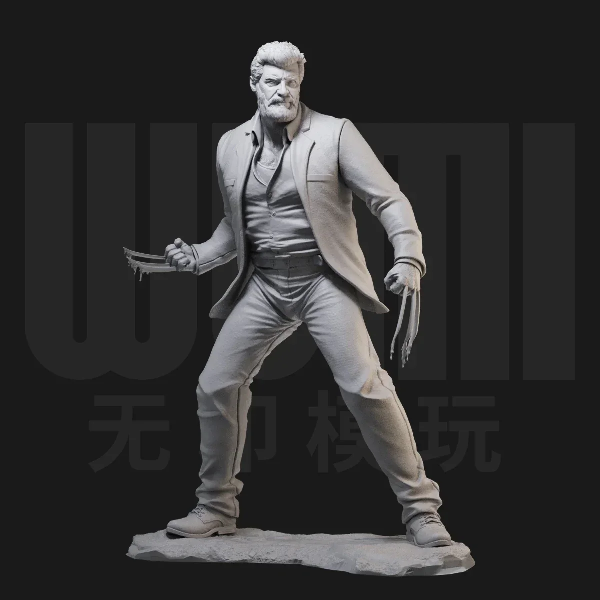 Marvel Wolverine Iii: Deadly Battle Logan Manga Figure Model Doll Il Modello Bianco Può Essere Colorato A Mano Regali Decorativi