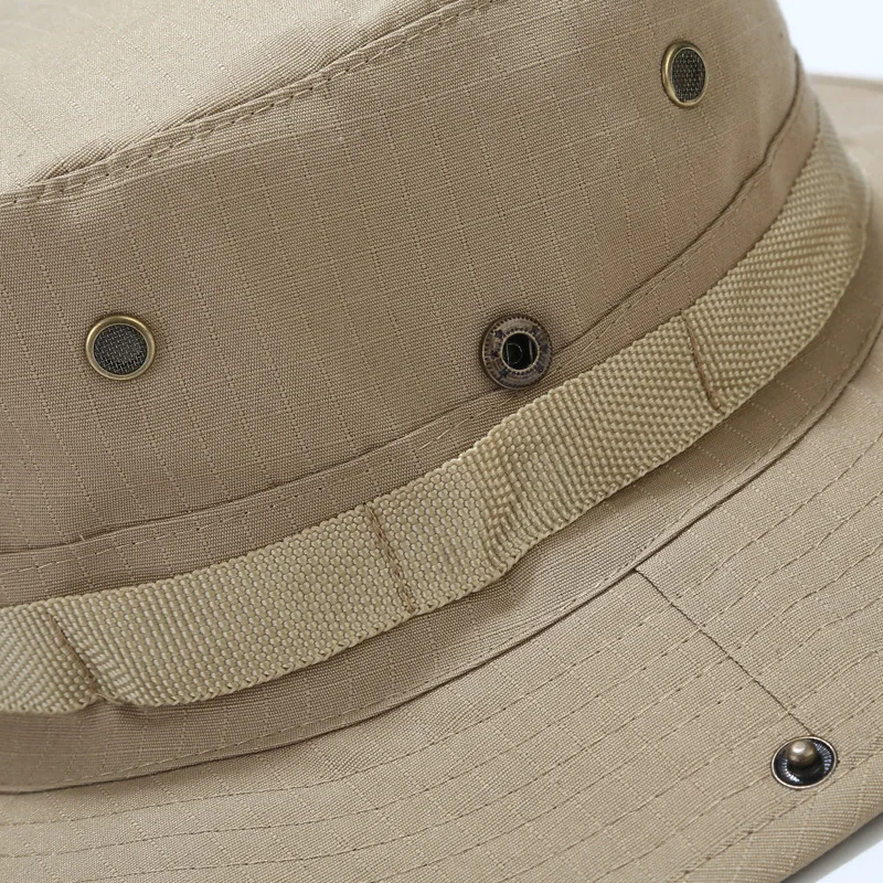 Men Camouflage Bonnie Hats Tactical Army Bucket Hats Military Panama Summer Bucket Caps Hunting Hiking Outdoor sun hats