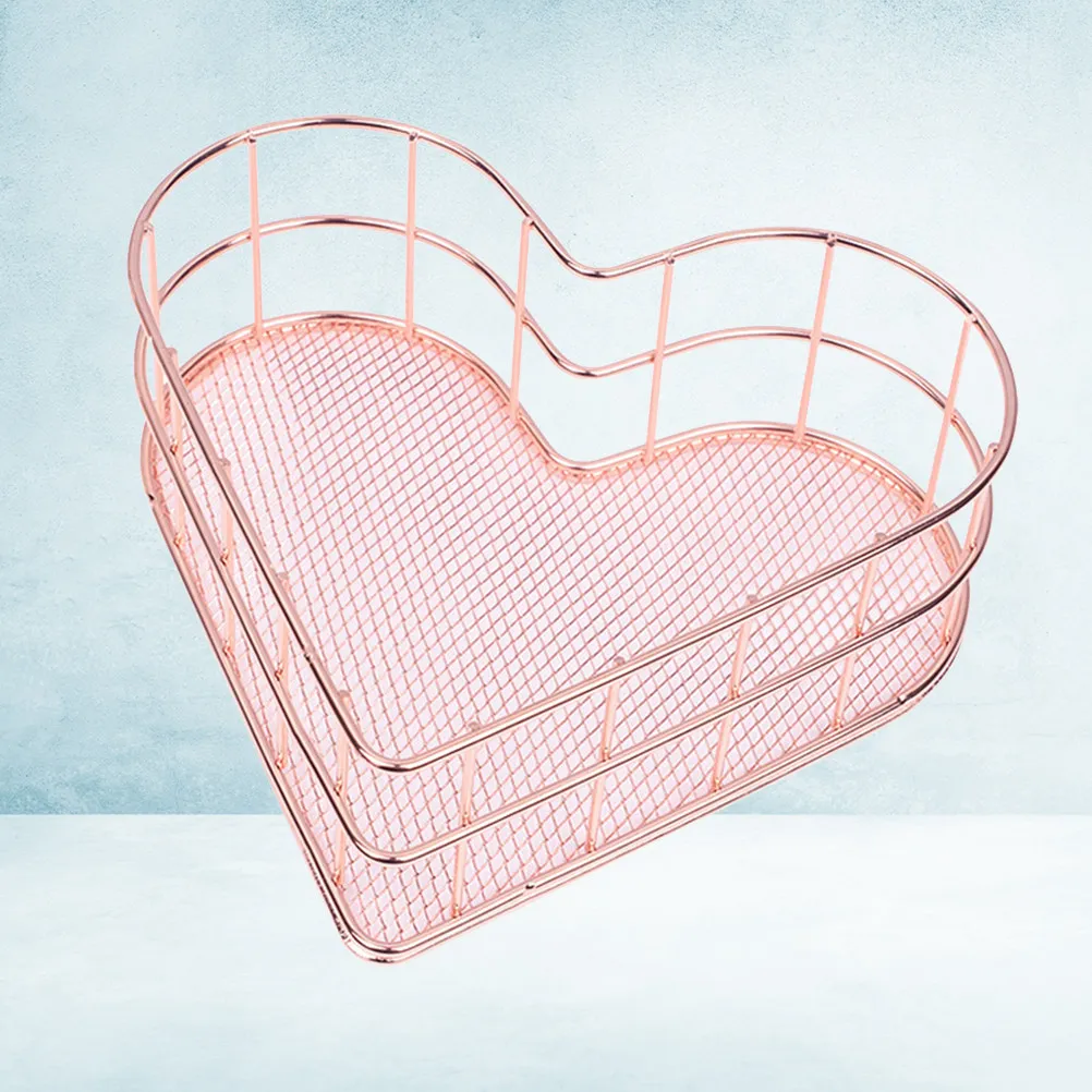1Pcs 로즈 골드 금속 파일 보관 바구니 책 정리함 데스크탑 홀더 현대 미니멀리스트 사무실 학교 잡지 파일