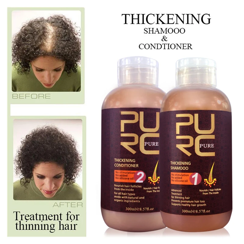 PURC Fast Hair Growth Shampoo Conditioner Thickener Anti Loss Hair Grow  Shampoo Set Scalp Treatments Hair Care Products 600ml _ - AliExpress Mobile