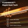 Toaster Oven Air Fryer FLASHWAVE™ Ultra-Rapid Heat Technology, Convection Toaster Oven Countertop with Bake Broil Roast, 6 Slice 3
