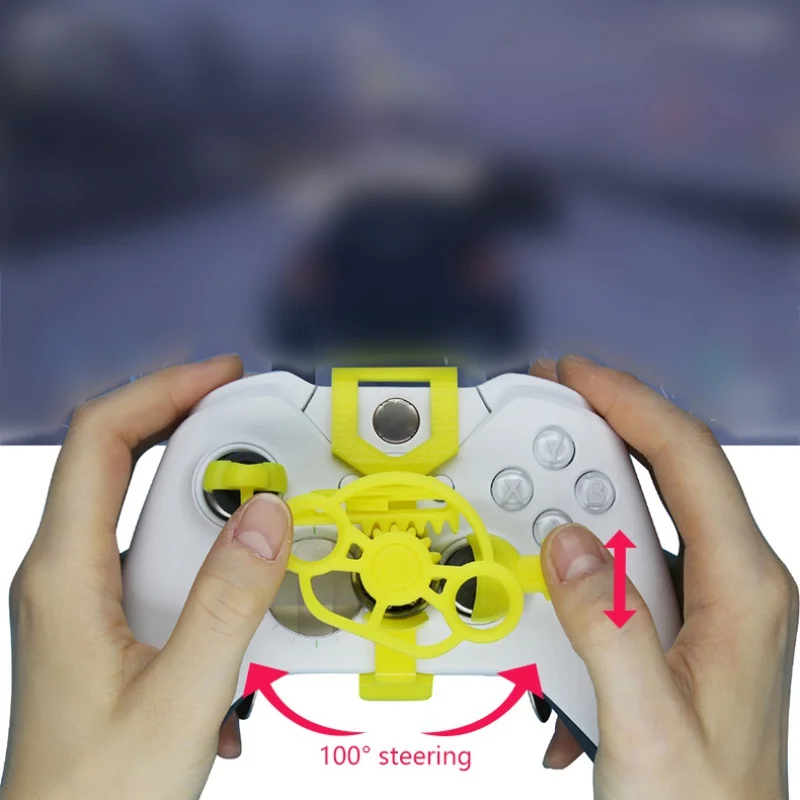 Xbox One  PS4 PS3 게임용 레이싱 휠, Xbox 시리즈 X, S, 엘리트 컨트롤러 휠, 3D 프린트 미니 스티어링 휠 추가 기능