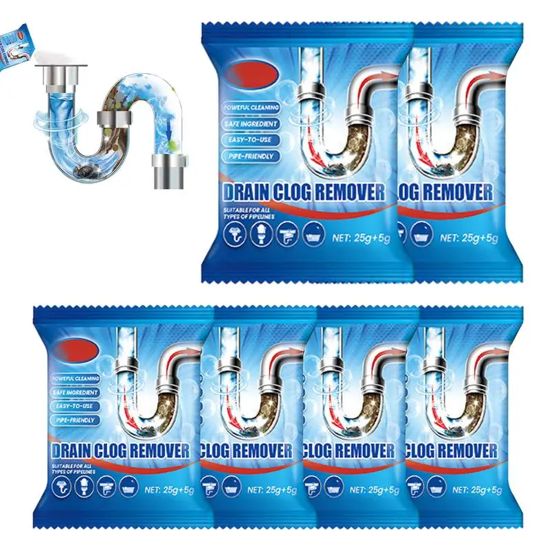 

Drain Hair Clog Dissolver Drain Cleaner Powder Deodorizing Powder Anti-clogging Pipe Unclogging Powder Natural Plant Extracts