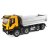 1/14 8x8 Metal Hydraulic RC Dump Truck 2-speed TOUCAN Remote Control Tipper Car Sound Lights Differential Lock Axles Toy TH23652 3