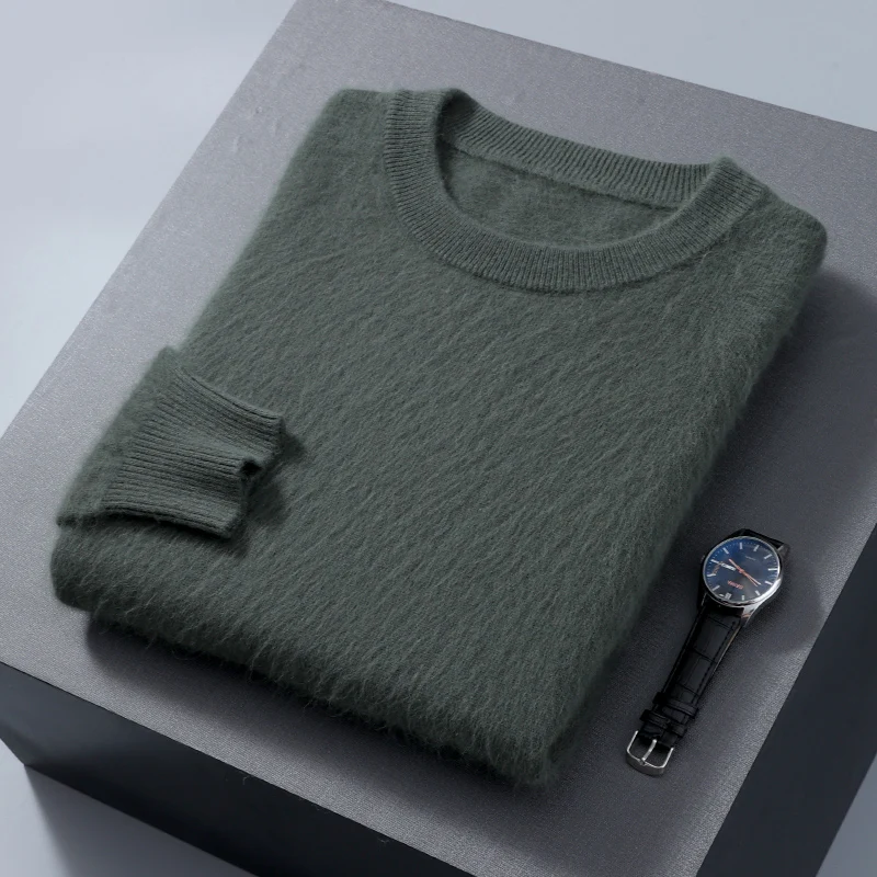 Keusyoi Suéter De Cachemira Para Mujer, Estilo Casual, Cuello Redondo, Manga Larga, Para Mujer, Elegante, Ropa De Abrigo