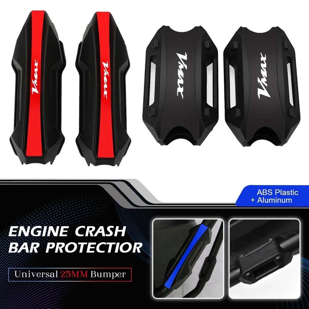 

For Yamaha VMAX V-MAX V MAX 1200 1700 300 1985-2023 Motorcycle Accessories Engine Guard Block Crash Bar Bumper Protection Cover