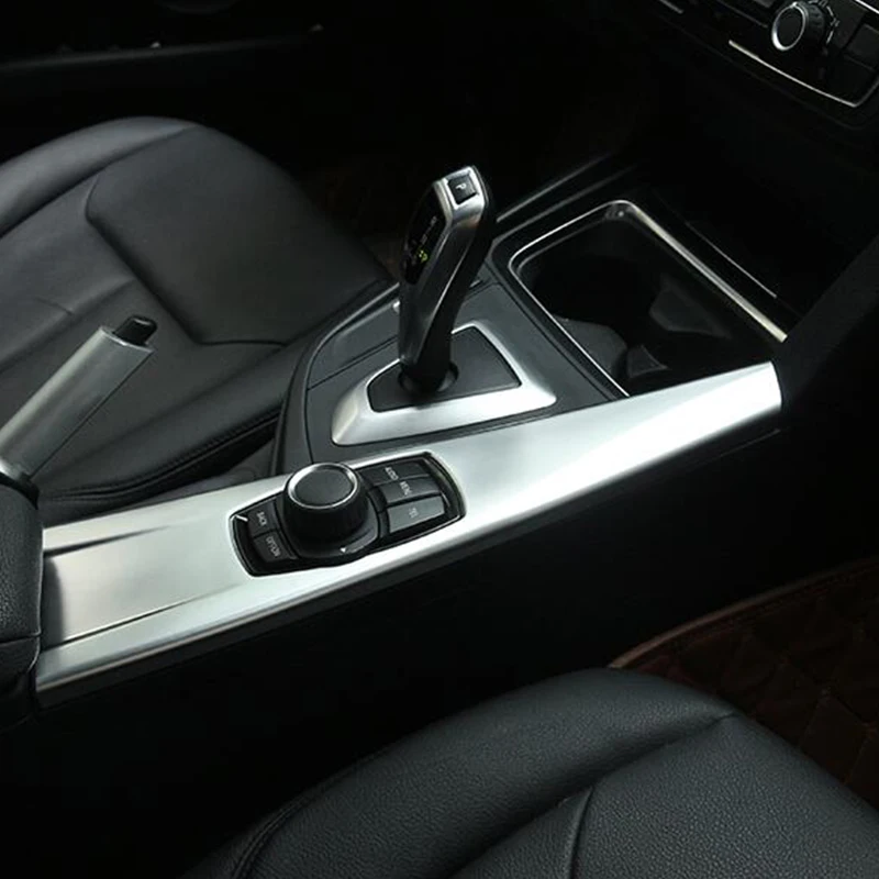 Auto Multimedia Knoppenpaneel Trim Cover Voor BMW 1 2 Serie F20 F21 F22 F23 116i 118i 2012 2013 2014 2015 2016 2017 2018 2019 (Color : Carbon black
