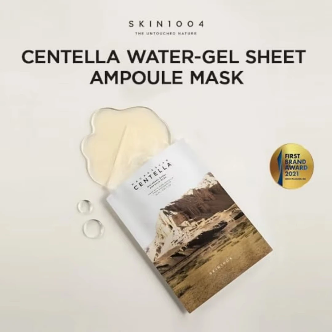 Korean Centella Asiatica Hydrating & Repairing Face Mask Set, Premium Skincare & Beauty Essentials 5-Pack