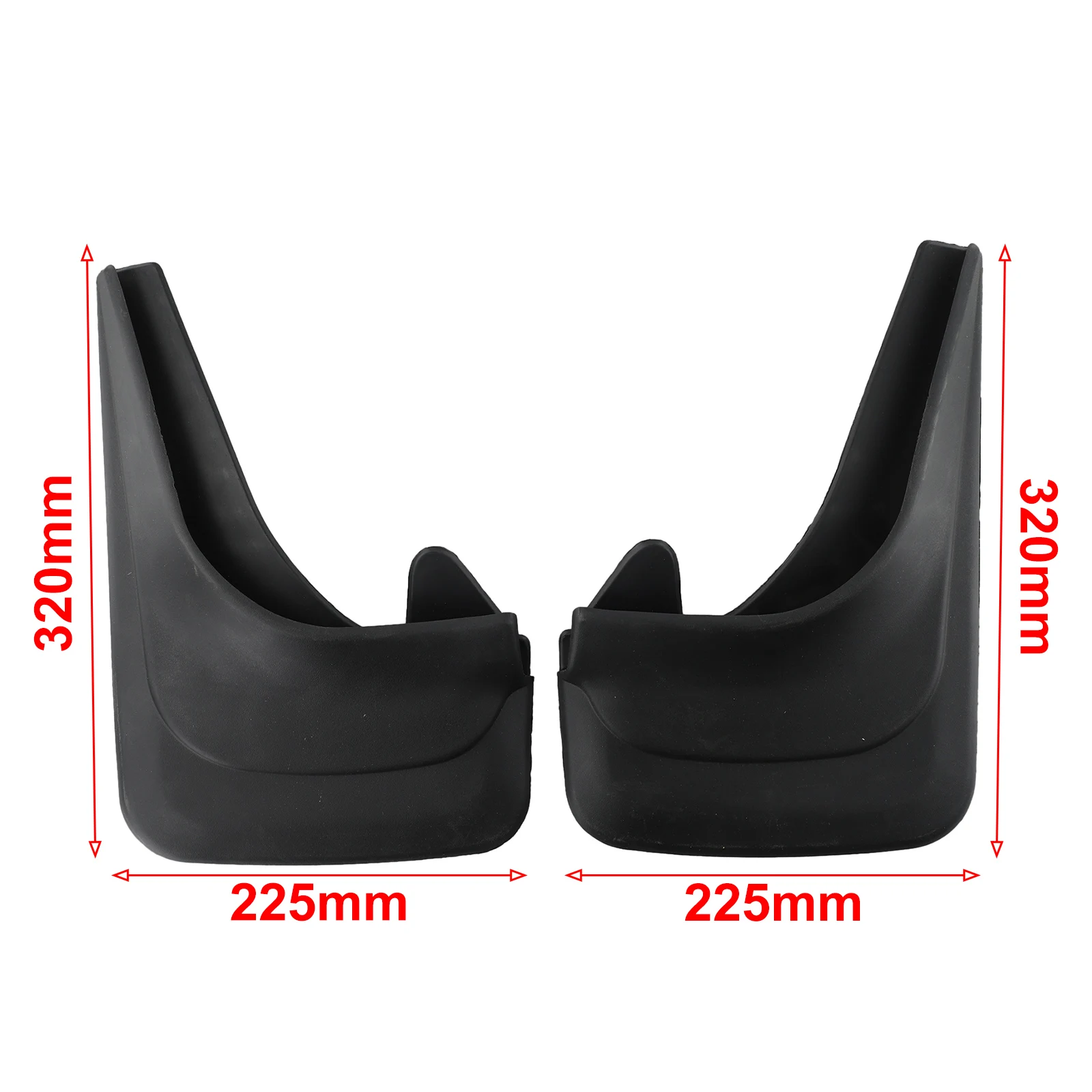 

2PCS Black Mudguards 1 Pair Replacements Splash Guards Mudflaps Universal Accessories Car Convenient High Quality