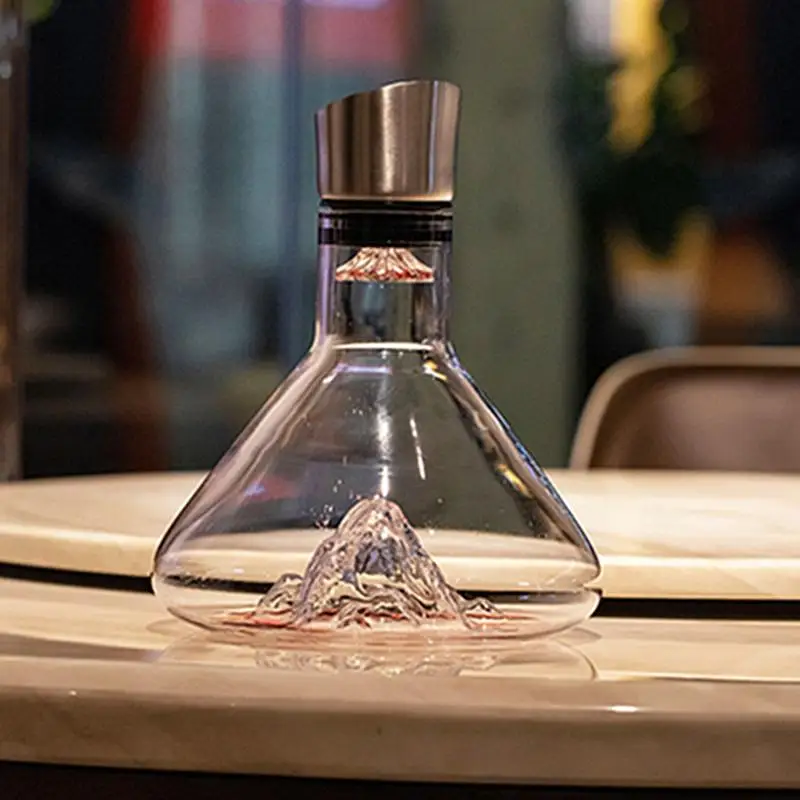 Carafe à Décanter Cristal Avec Aération - Pour Vin Rouge - 1500 Ml, Avec Billes Nettoyage Et Carte - Idéale Cadeau
