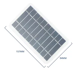 Portable Solar USB Charger for Outdoor Hiking and Camping (5W lower version)