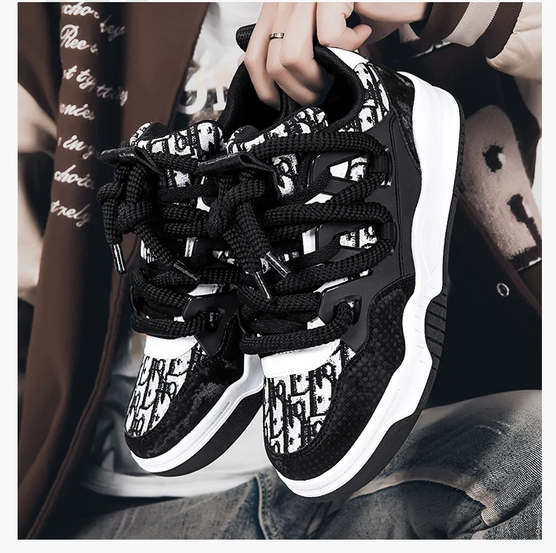 Description Picture 2 of itemNew couple style board shoes, student bread shoes, versatile board shoes, cross-border plus size trendy shoes