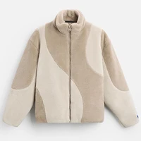 Men Stand Up Collar Thicken Fleece Jacket Outdoor Windproof Warm Coat Autumn Winter 1