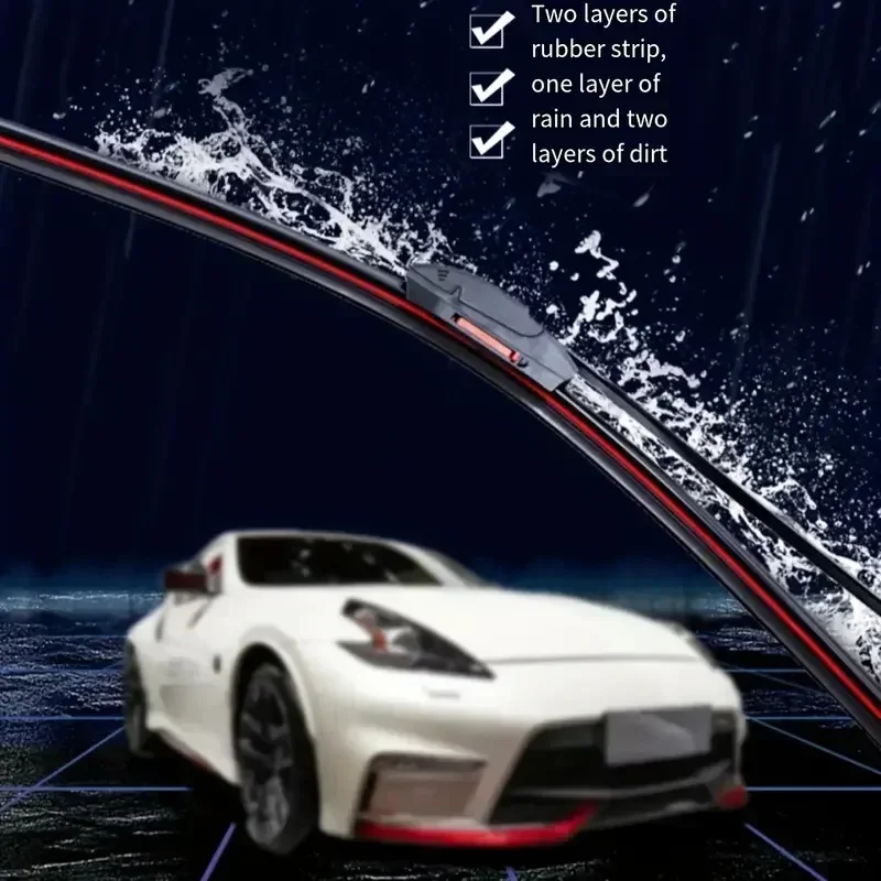Soft Double Rubber Car Windshield Wiper Accessory
