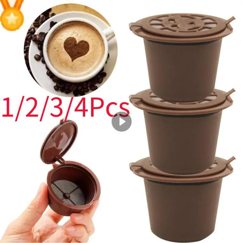 Kit Di Capsule Di Caffè Riutilizzabili Da 1/2/3/4 Pezzi Per Dispenser Di Tazze Filtranti Compatibili Con Capsule Ricaricabili Nescafe Dolce Gusto Mach