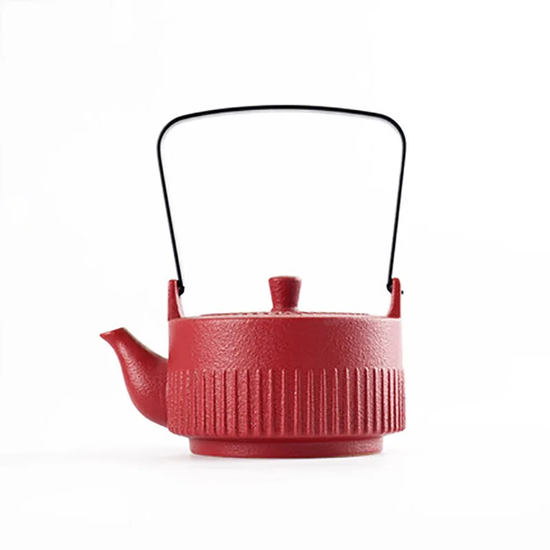 Chinese Traditional Red Tea Pot and Cup Set, Porcelain Teapot, Traditional Wedding, Double Happiness, Luxury Souvenir Gifts