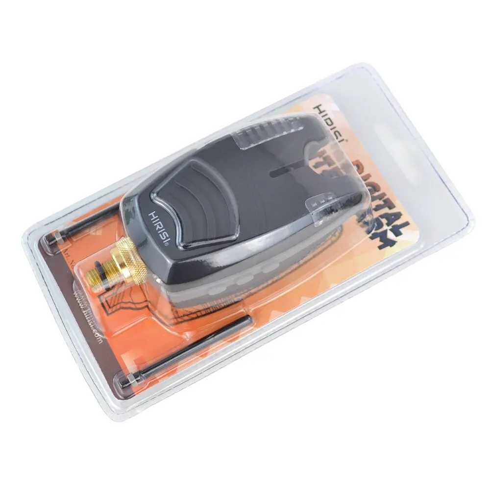 Hirisi 2 Stück wasserdichter Karpfen Angel biss alarm mit Haken Bar blau LED Fisch biss Indikator Angel zubehör – Detail 8