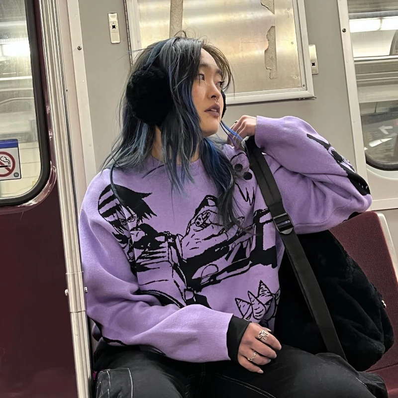 Y2k Sweaters Harajuku Pullover Women Winter American