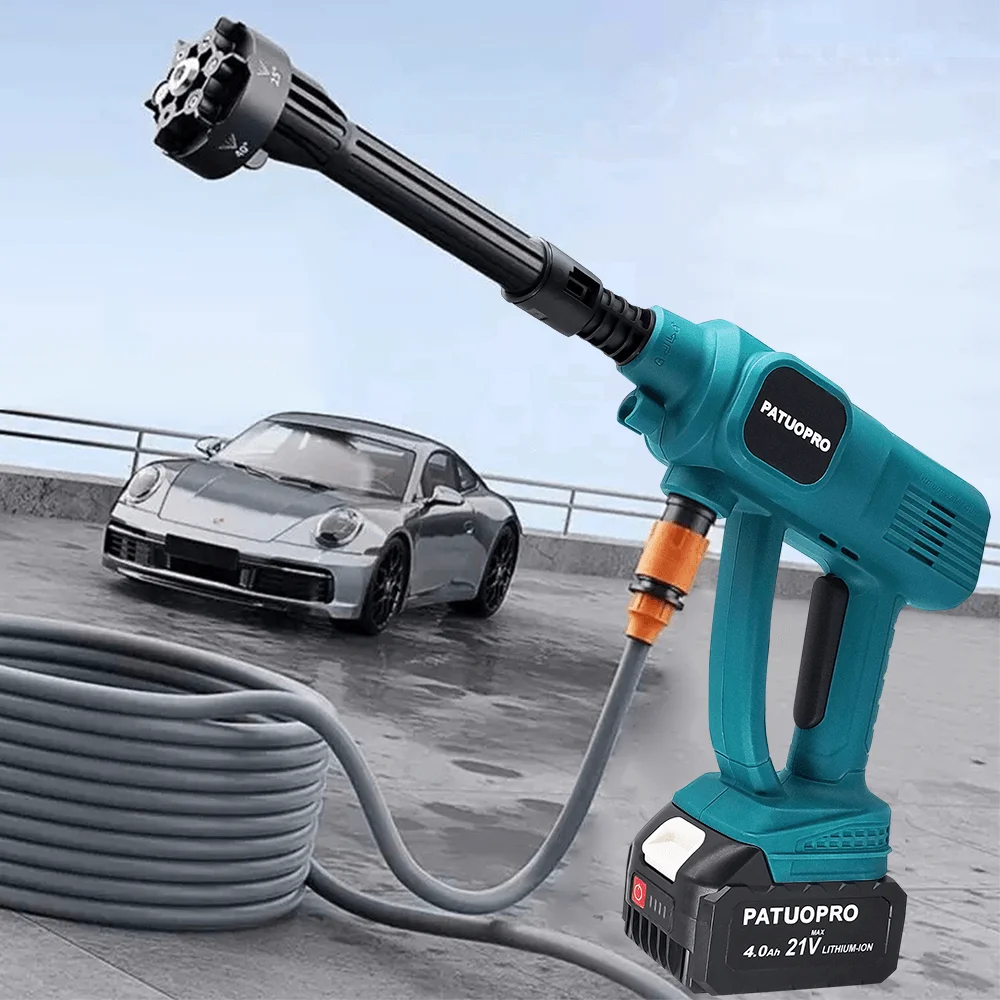 6 In 1 Spray Nozzle Car Wash Gun Cordless High Pressure Car Cleaner Garden Sprayer Water Gun For Makita 18V Battery(No Battery) 4