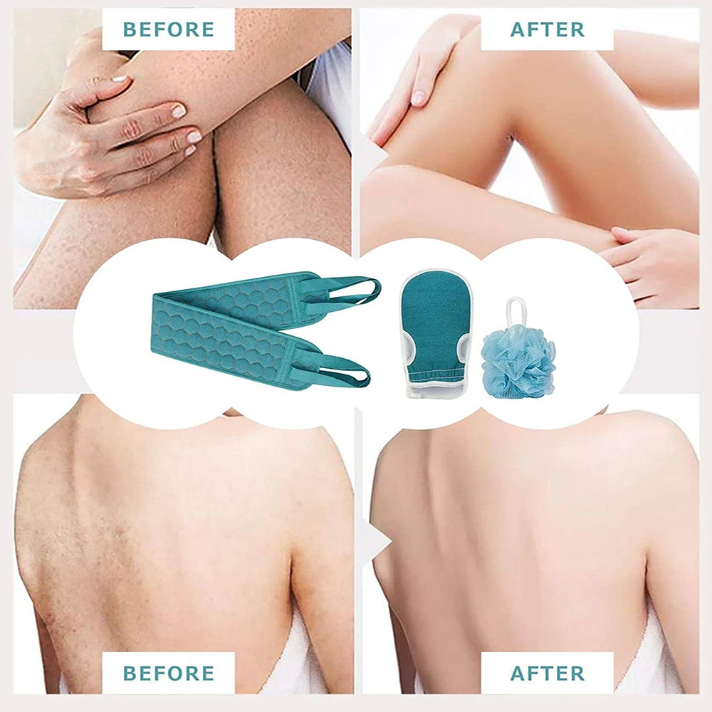 Exfoliating Body Scrubber Set 3