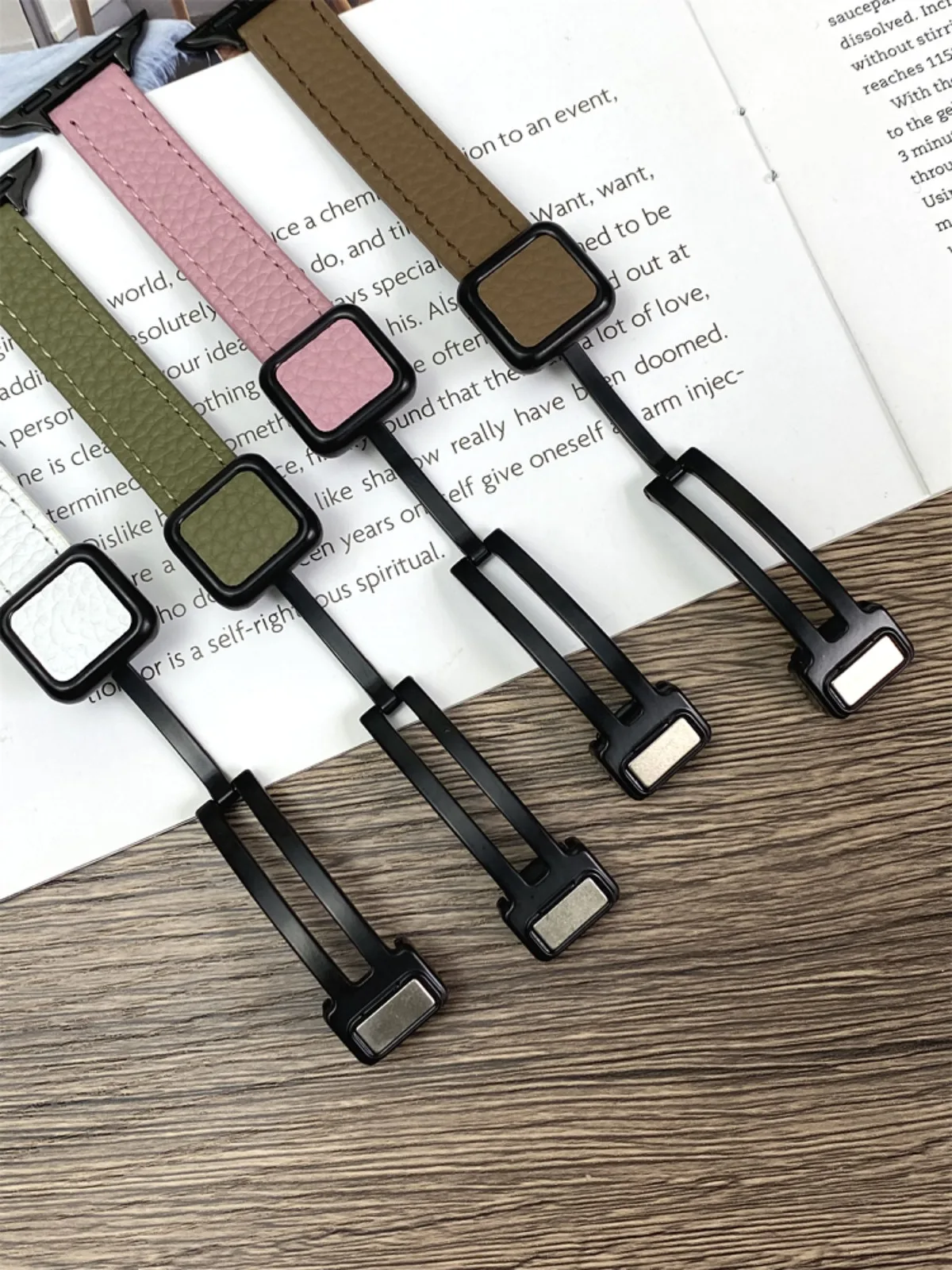 Bracelet de montre pour iwatch 42/44/45/46/49 mm 38/40/41 mm Bracelet de montre tendance en cuir PU pour montres série Ultra2 série 10/9/8/7/6/5/4/3/2/1_voghion.com