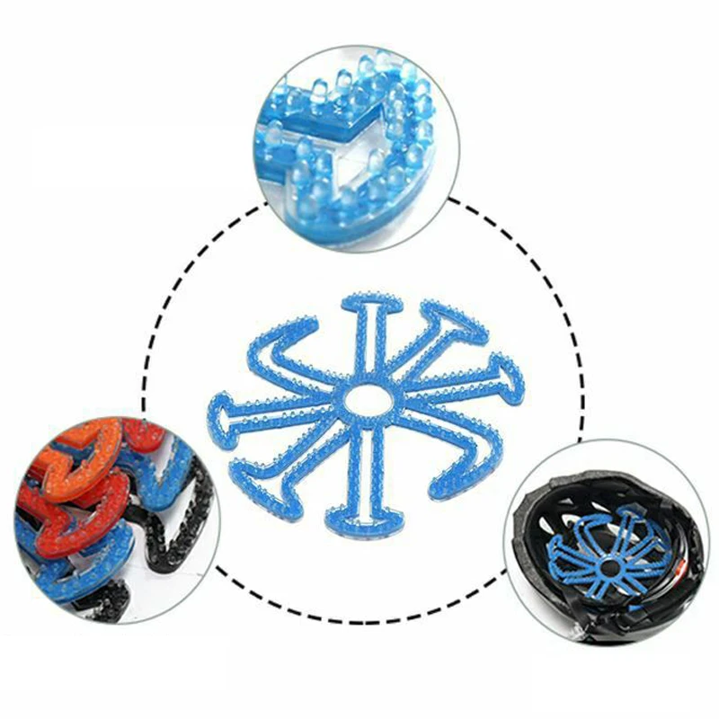 

Flexible Helmet Inner Padding Ventilate Silicone Breathable Anti-deformation Helmet Liner Pad Helmet Padding Moto Accessories