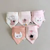 5Pieces/Lot Baby Girl Bib Cotton Triangle Infant Feeding Burp Cloth Teething Drool Boy Bib Newborn Accessories 2
