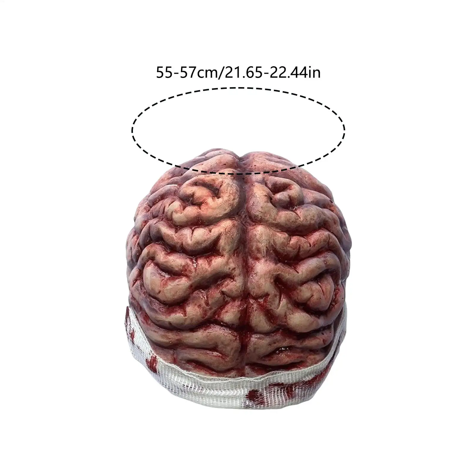 Brain Hat Party Hat 3D Realistic Costume Accessory Photo Prop for Stage halloween Festival Performance Adults Men Haunted