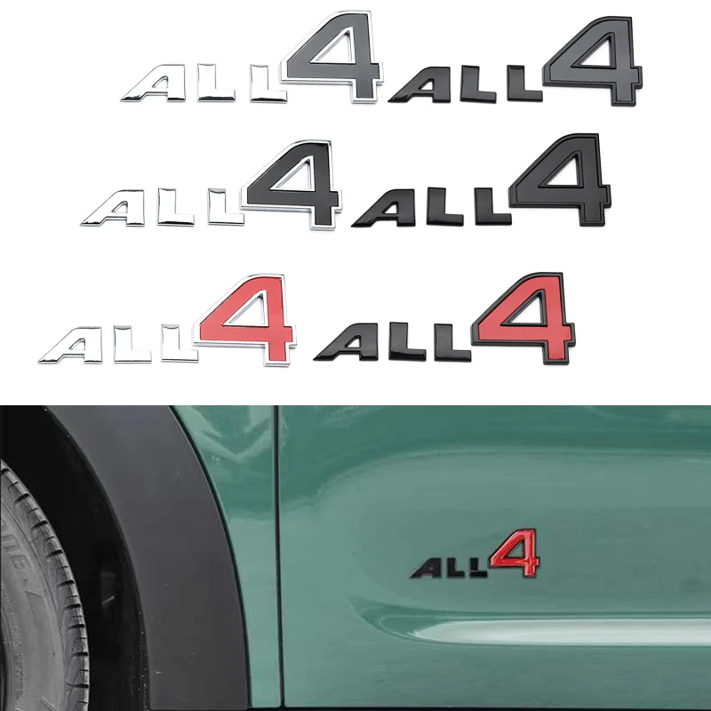 

Car Body Sticker Trunk Tail Badge Decal for MINI All4 Logo Coopers R50 F56 R52 JCW Countryman R53 R55 MINIRoadster Decoration