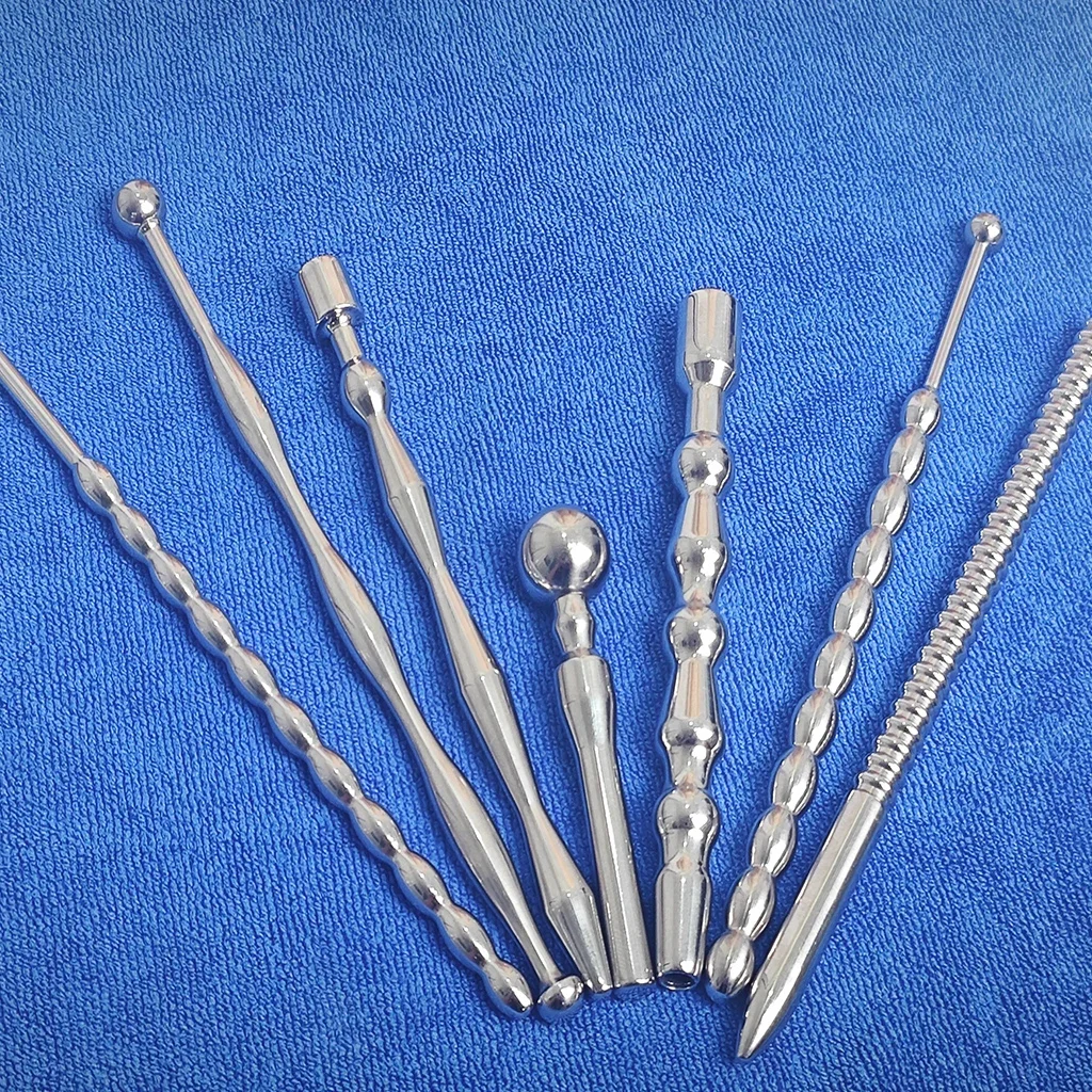 Penis Sex Toys 7 Types Stainless Steel Urethral Plug Urethral Sounding Penis Plug Urethra Horse Eye BDSM Bondage Masturbation Sex Toys for Men
