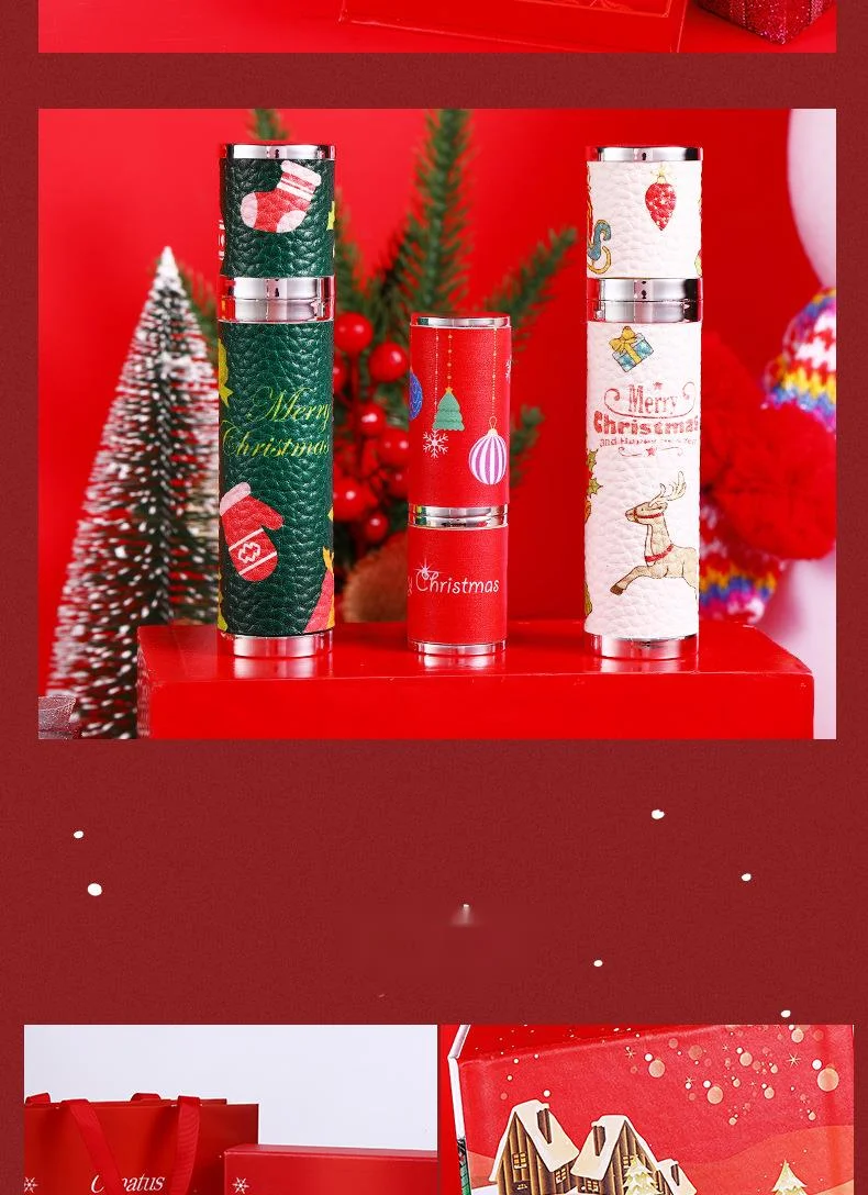 Nouveau noël limité en peau de mouton Net rouge parfum Conatus parfum de noël coffret cadeau léger parfum sculpté rouge à lèvres ensemble_voghion.com